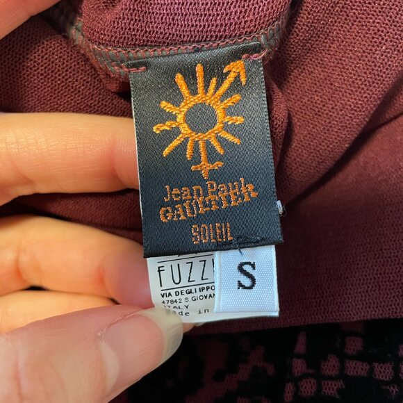 Rare Vintage JEAN PAUL GAULTIER SOLEIL FUZZI Small - Mesh Body-Con Skirt - Picture 10 of 11